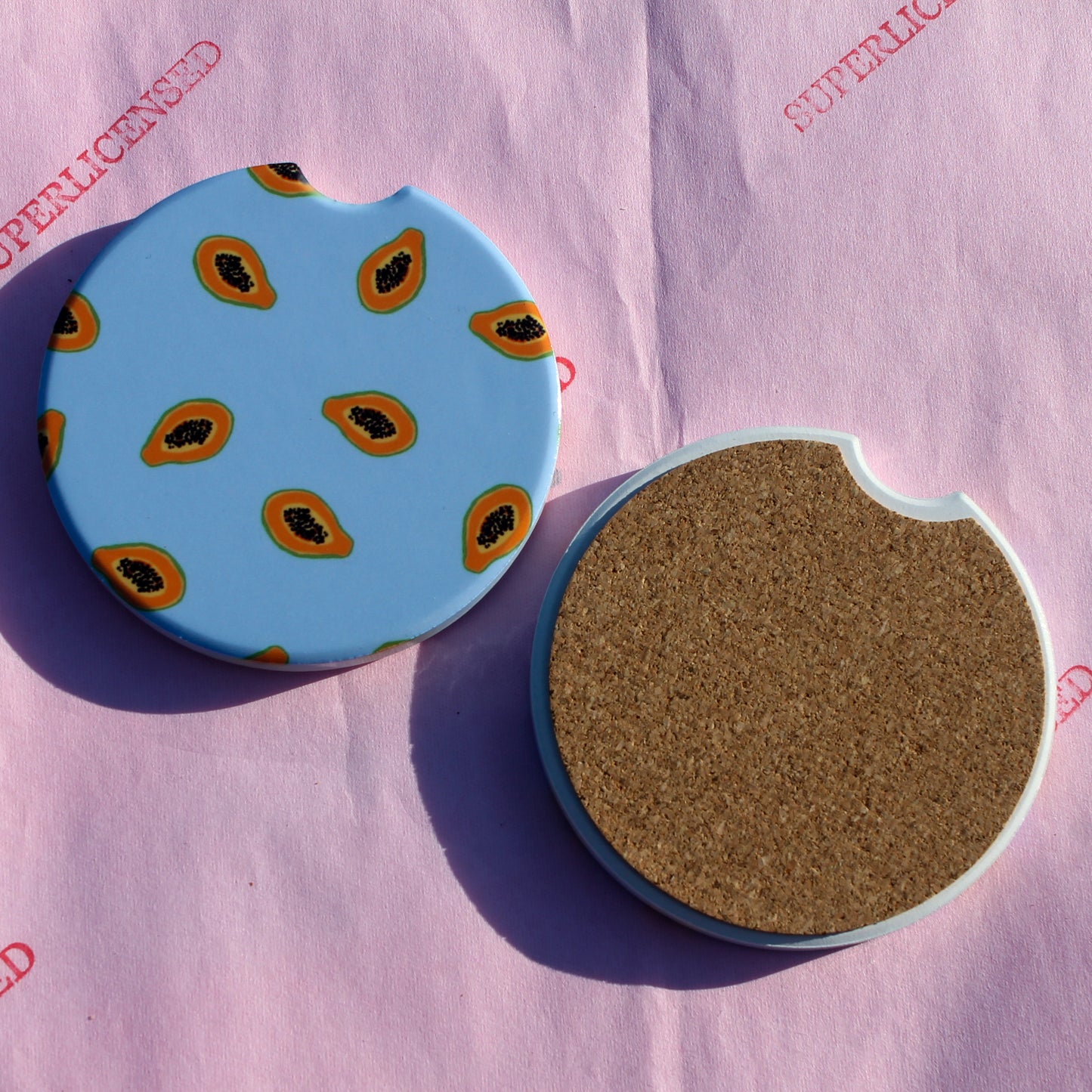 PAPAYA BOYS CAR COASTERS