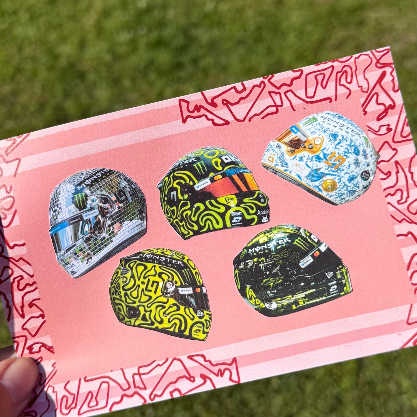 Non-Waterproof Lando Helmet Journal Stickers