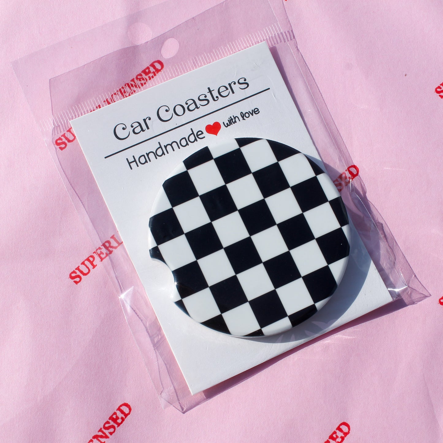 CHECKERED COASTERS