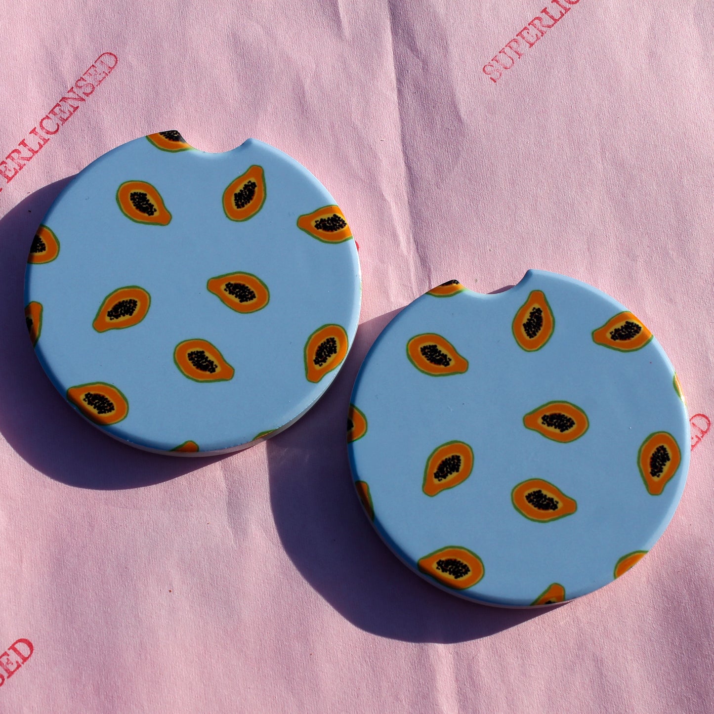PAPAYA BOYS CAR COASTERS
