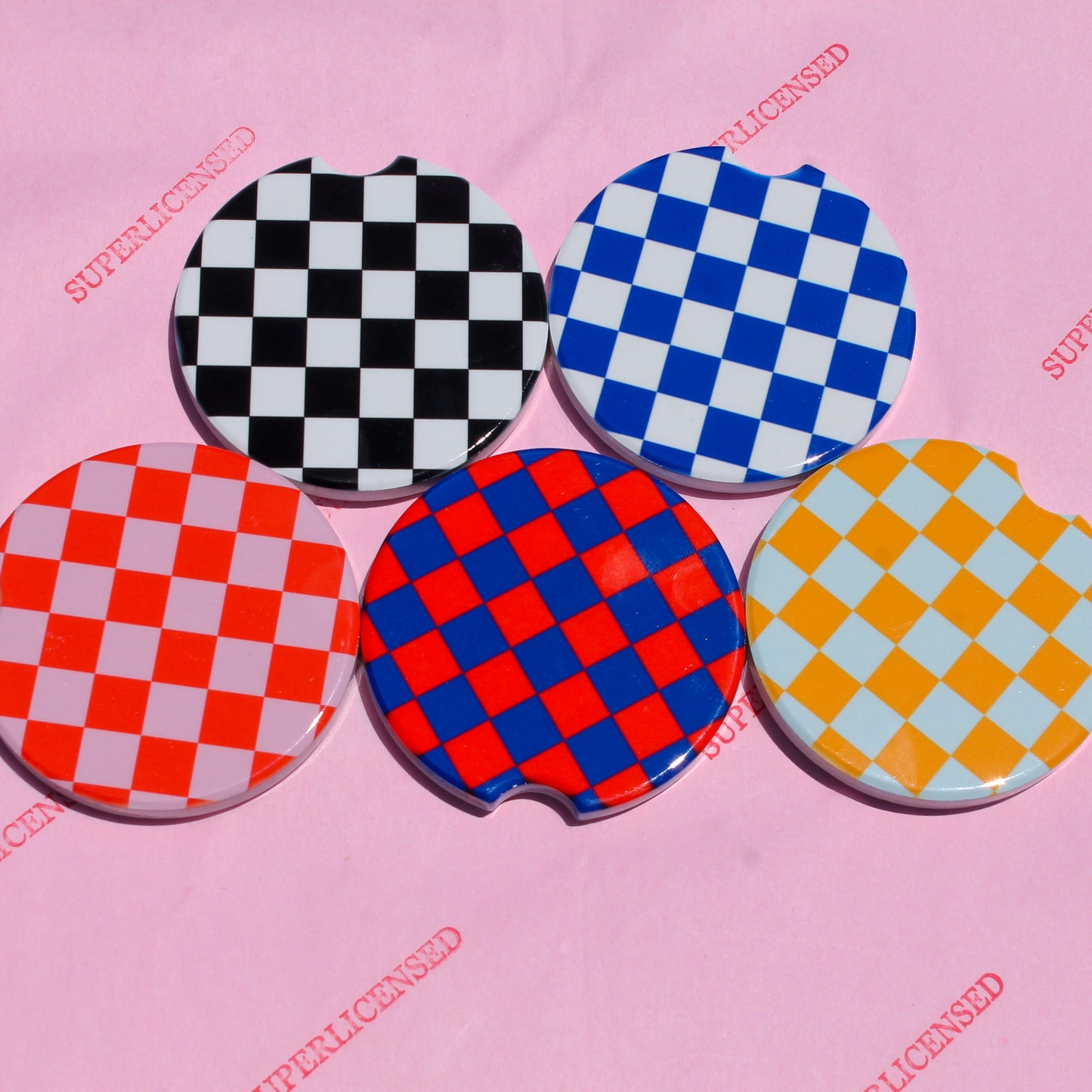 CHECKERED COASTERS