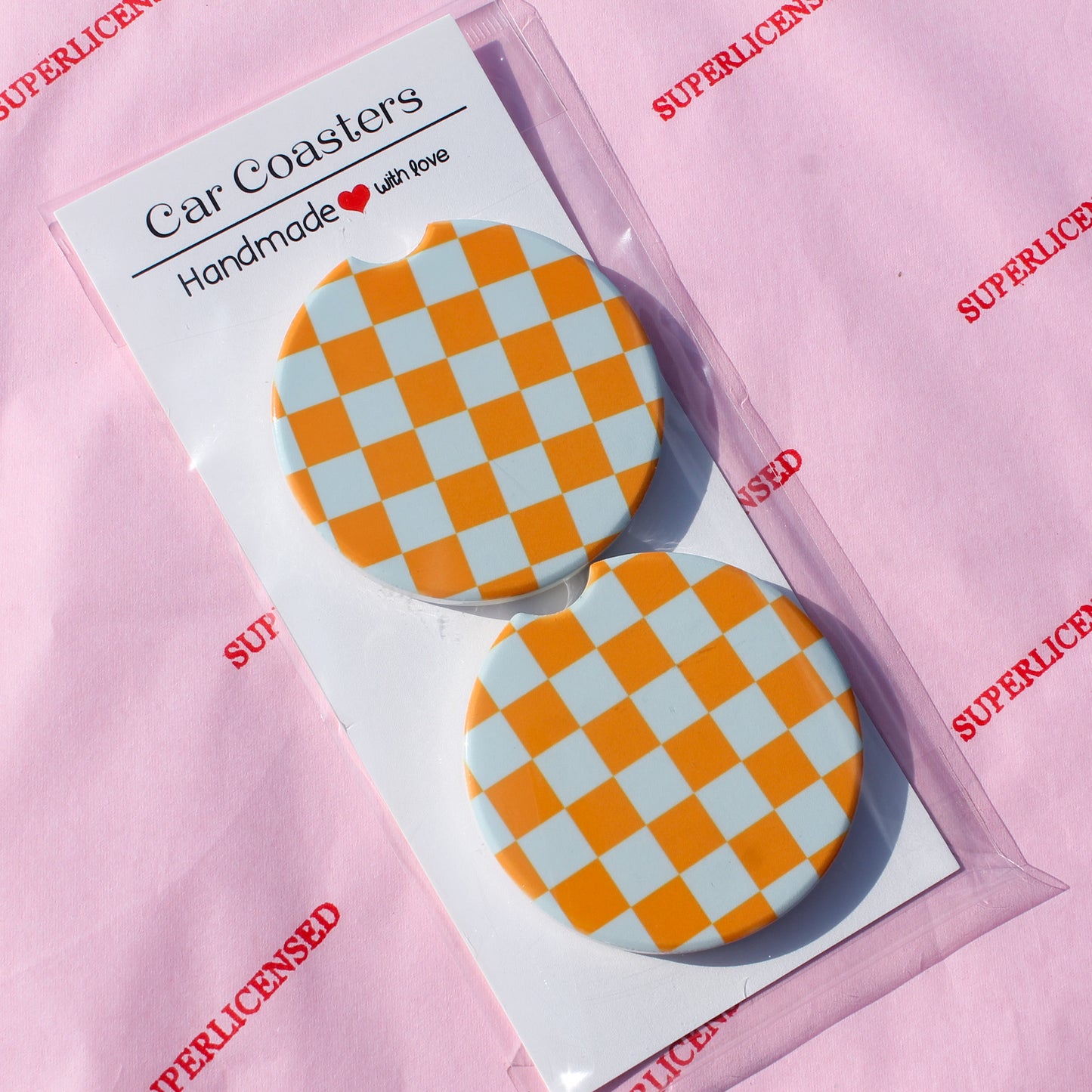 CHECKERED COASTERS