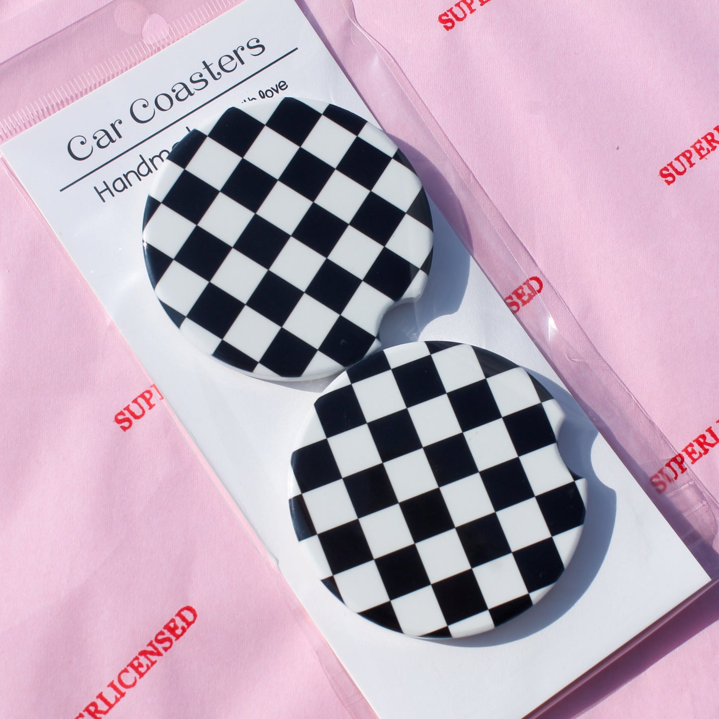 CHECKERED COASTERS